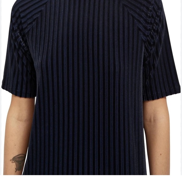 Scotch & Soda Stripe velvet midi dress size M - Picture 3 of 14